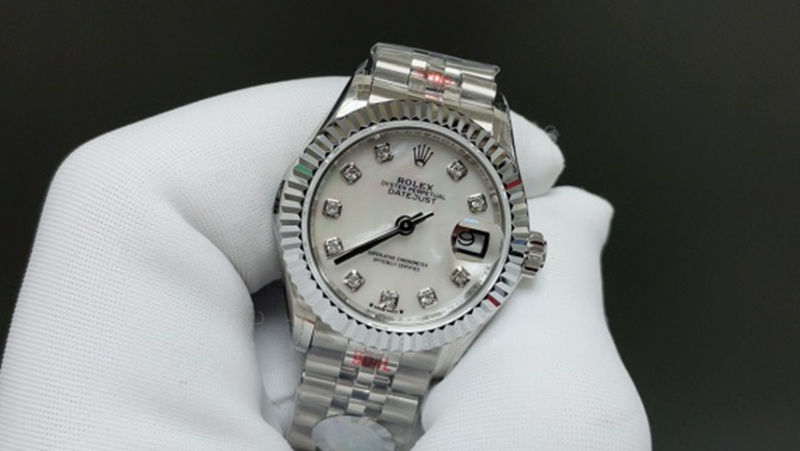 Best Edition with NH05 Automatic Movement Rolex Diary Series 28mm White Watch